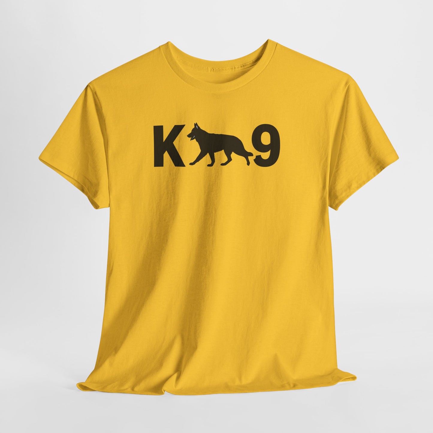 Black German Shepherd K9 Unisex Heavy Cotton Tee - Perfect for Dog Lovers, Pet Owners
