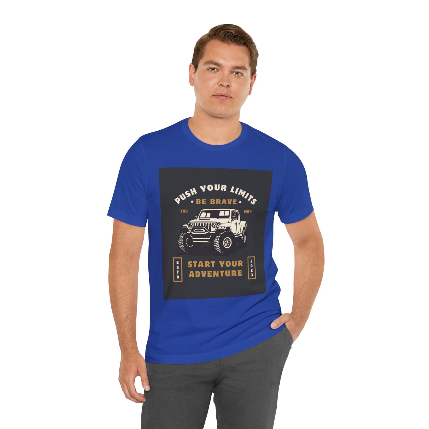 Push Your Limits Adventure-Inspiring Unisex Jersey Tee, Outdoor Shirt, Motivational T-Shirt, Gift for Adventurers, Hiking Apparel, Travel Tee