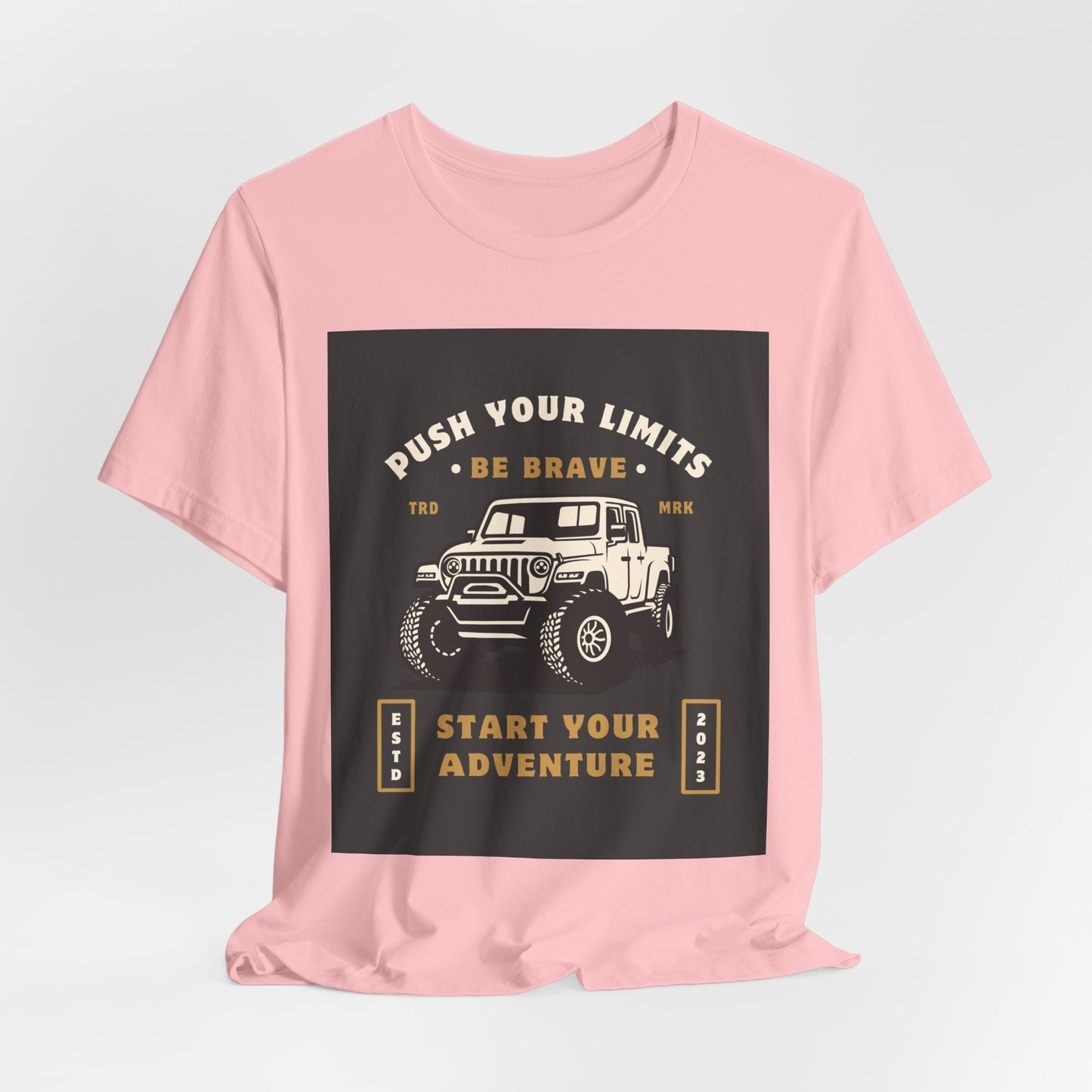 Push Your Limits Adventure-Inspiring Unisex Jersey Tee, Outdoor Shirt, Motivational T-Shirt, Gift for Adventurers, Hiking Apparel, Travel Tee