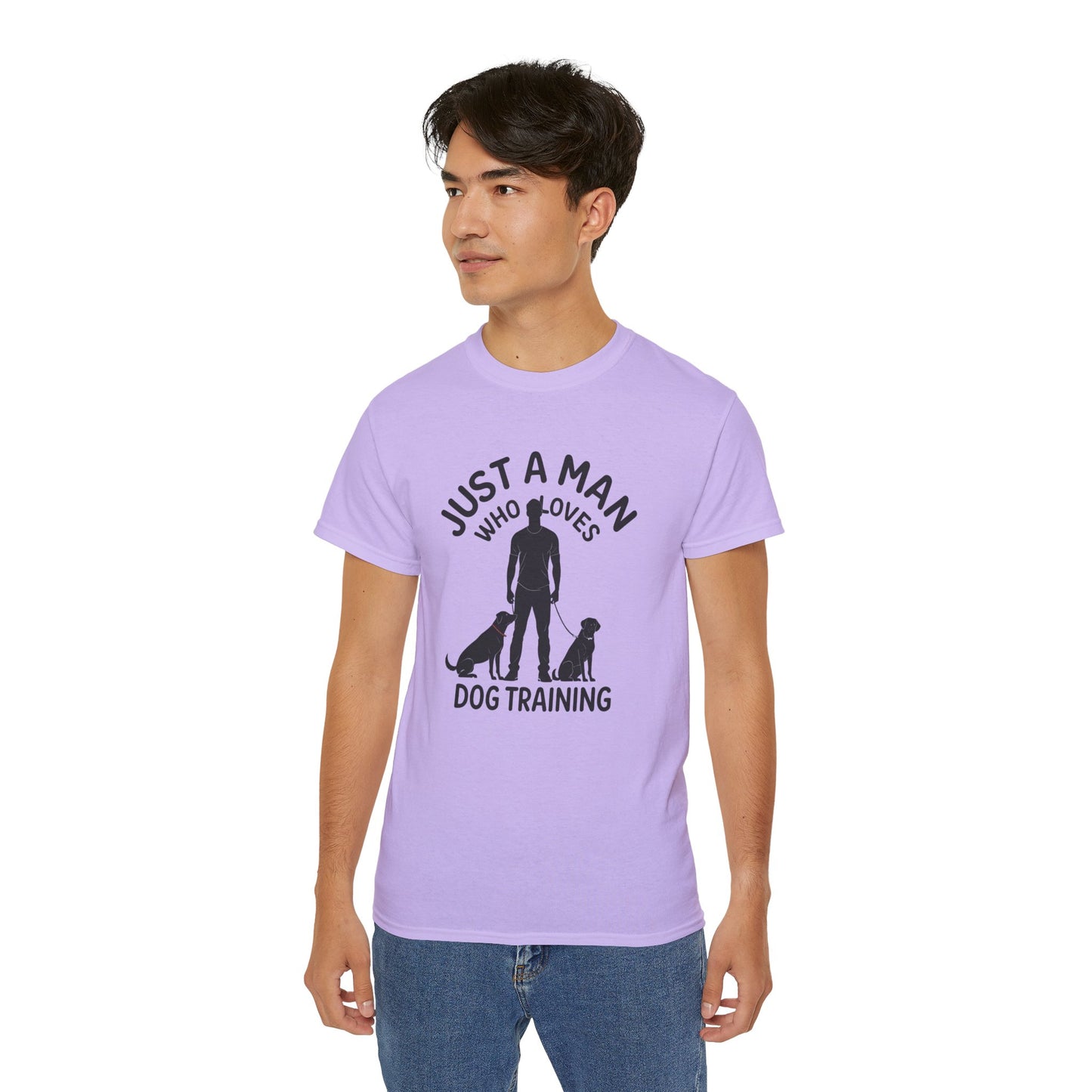 Unisex Dog Training Tee - Just A Man Who Loves Dog Training, Dog Lover Gift, Dog Owner Shirt, Casual Wear