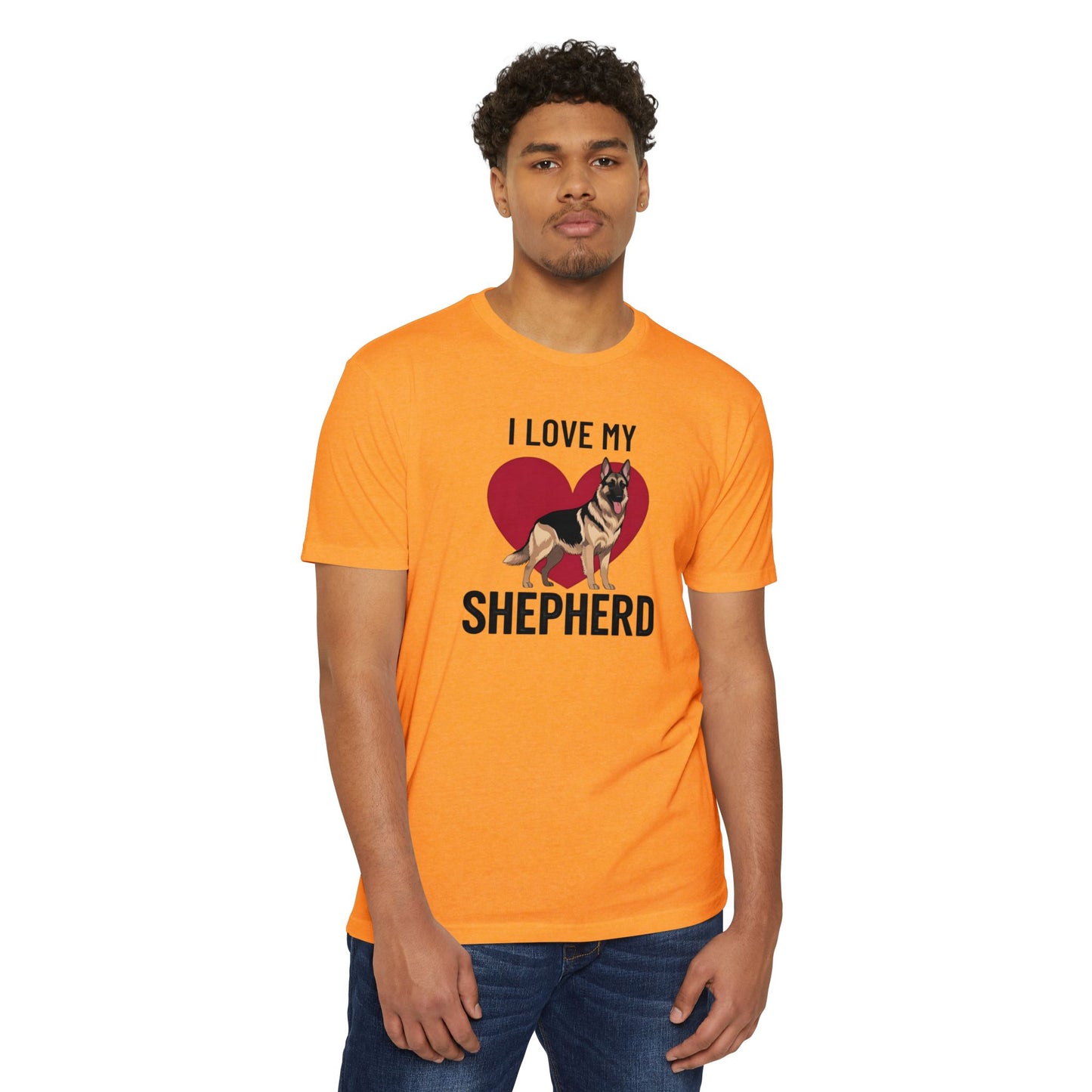 I Love My German Shepherd T-Shirt, Dog Lover Shirt, Pet Owner Tee, Animal Lover Gift, Birthday Gift for Dog Owners, Casual Wear