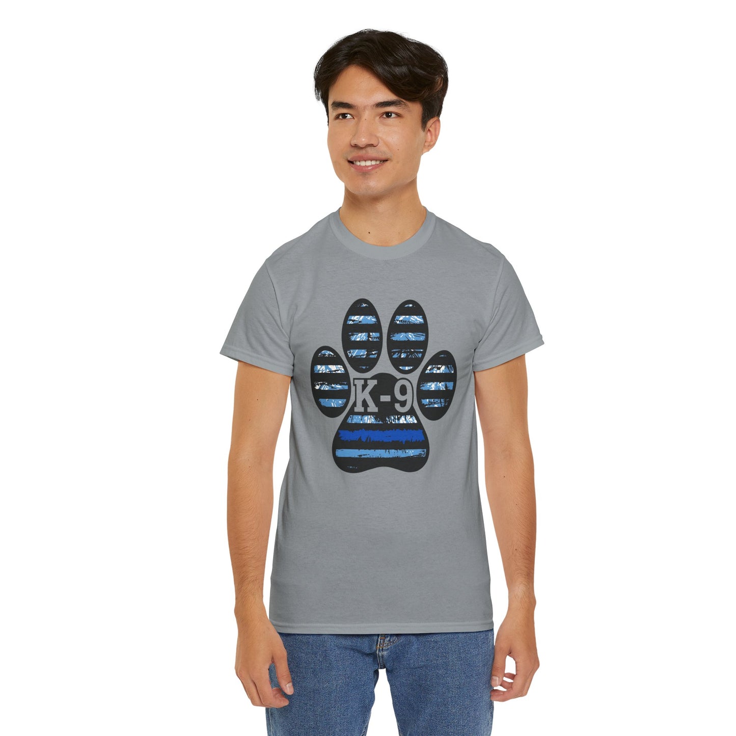 K-9 Paw Print Tee – Unisex Cotton Tee for Dog Lovers, Pet Owners, Animal Rescue Supporters
