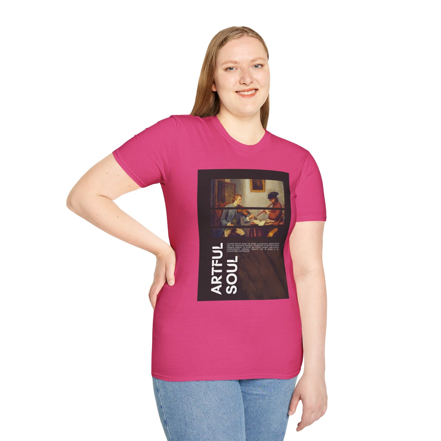 Artful Soul Unisex Softstyle T-Shirt, Artistic Tee, Gift for Art Lovers, Casual Wear, Creative Fashion, Art Enthusiast Shirt
