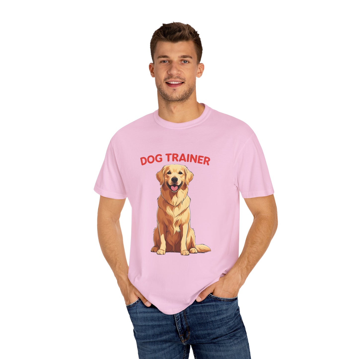 Dog Trainer Unisex Garment-Dyed T-Shirt | Perfect Gift for Dog Lovers, Pet Owners, Trainers, Birthdays, and Everyday Use