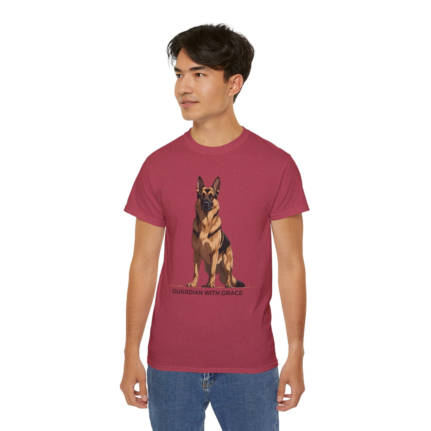 German Shepherd Guardian Tee - Unisex Ultra Cotton Shirt, Dog Lover Gift, Animal Spirit Apparel, Pet Memorial, Birthday Tee, Casual Wear