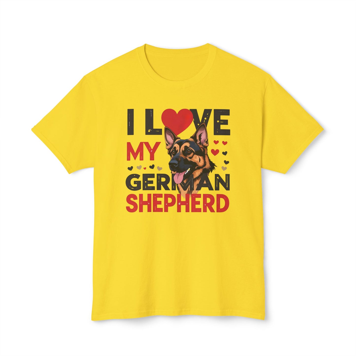 I Love My German Shepherd T-Shirt, Cute Dog Lover Gift, Pet Parent Apparel, Dog Adoption Celebration, Canine Lover's Tee