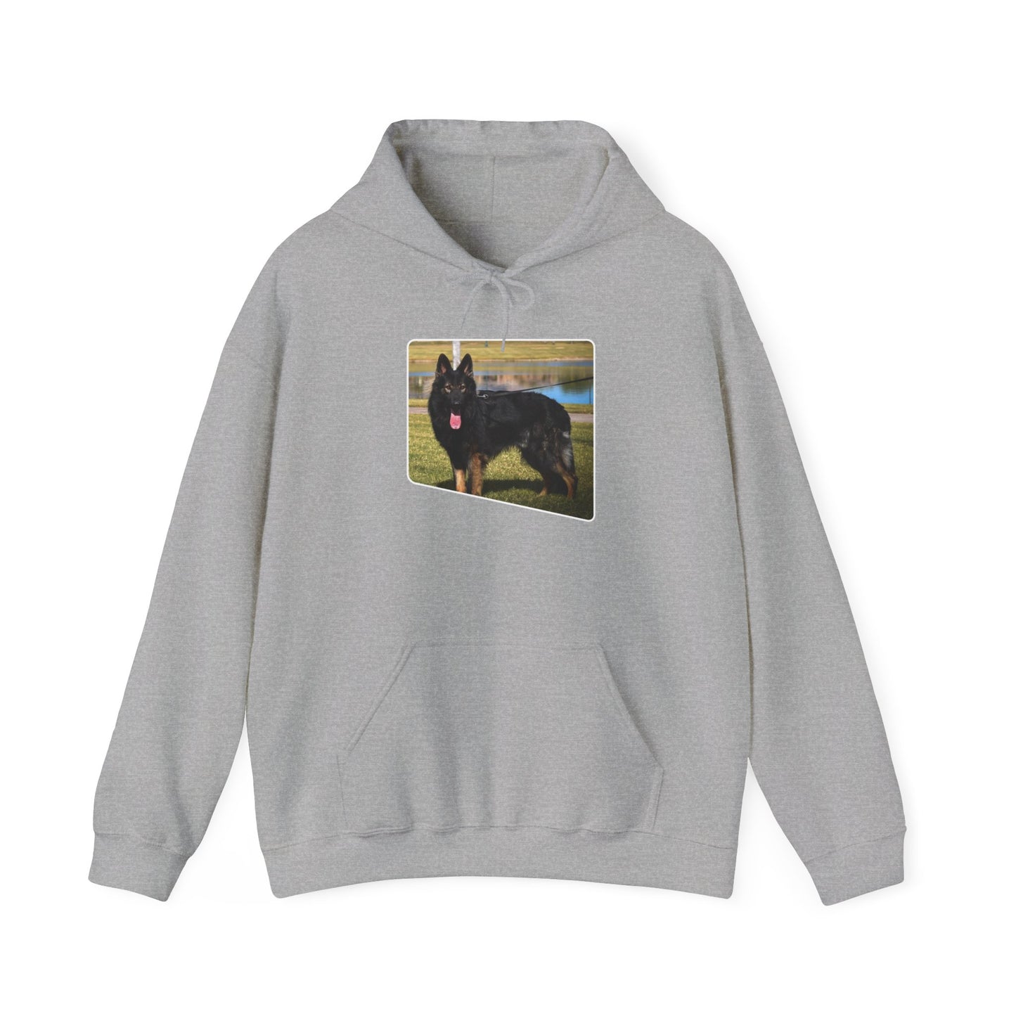 Unisex Dog Lover Hoodie With an Old Fashioned Working Line German Shepherd