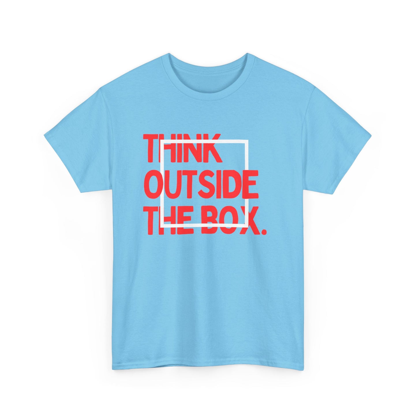 Creative Thinking Unisex Cotton Tee - Thin Out of Box, Inspirational Shirt, Motivational Gifts, Trendy Top for All Occasions, Perfect for Dreamers