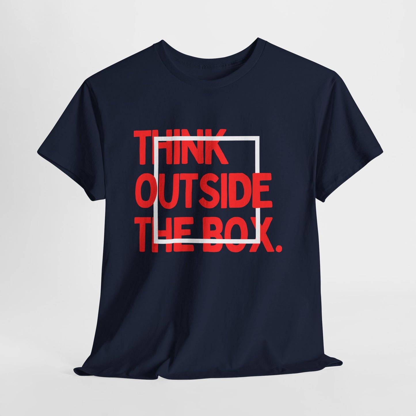 Creative Thinking Unisex Cotton Tee - Thin Out of Box, Inspirational Shirt, Motivational Gifts, Trendy Top for All Occasions, Perfect for Dreamers