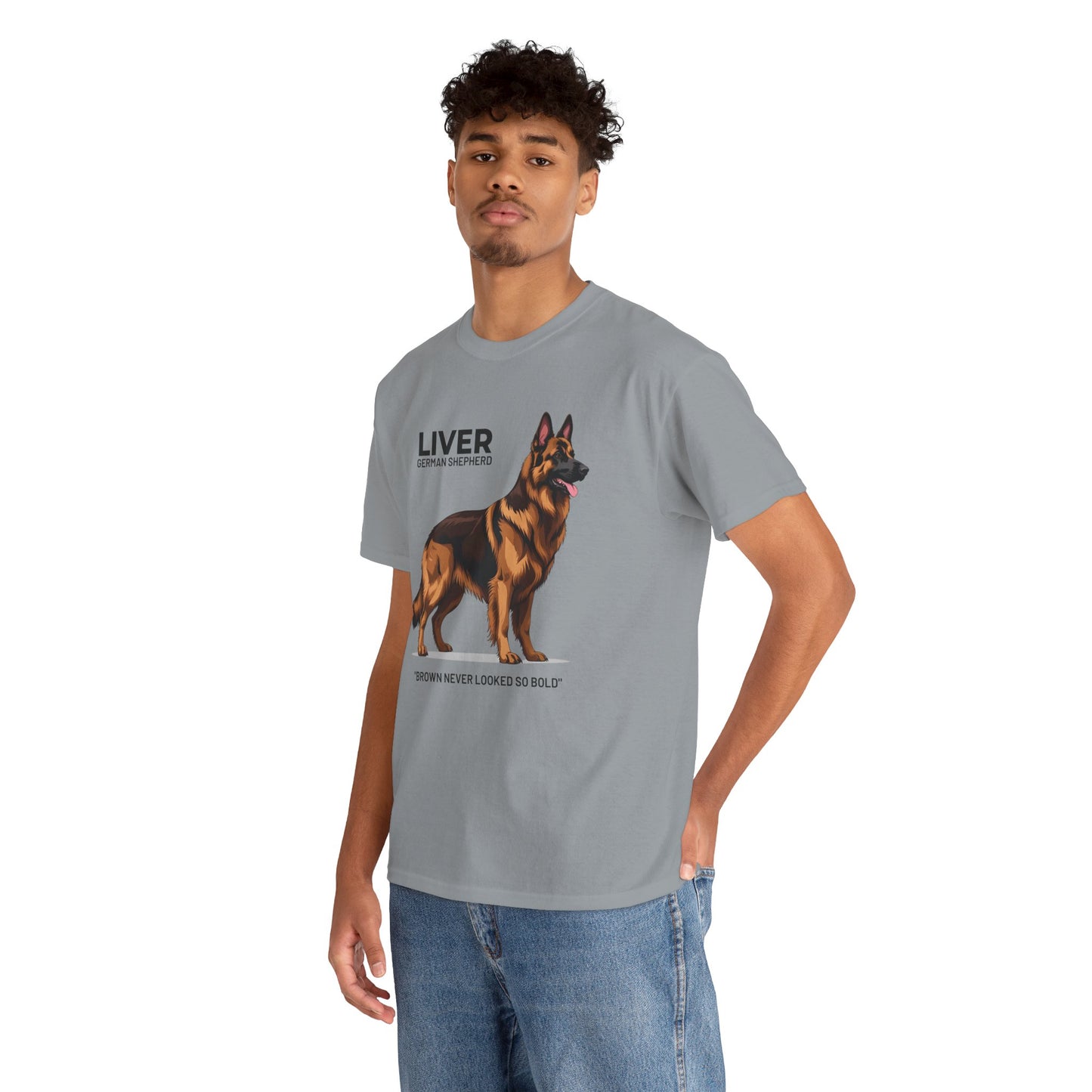 Liver German Shepherd Lover Tee - Brown Never Looked So Bold | Dog Owner Gift, Pet Parent Shirt, Animal Lover Apparel