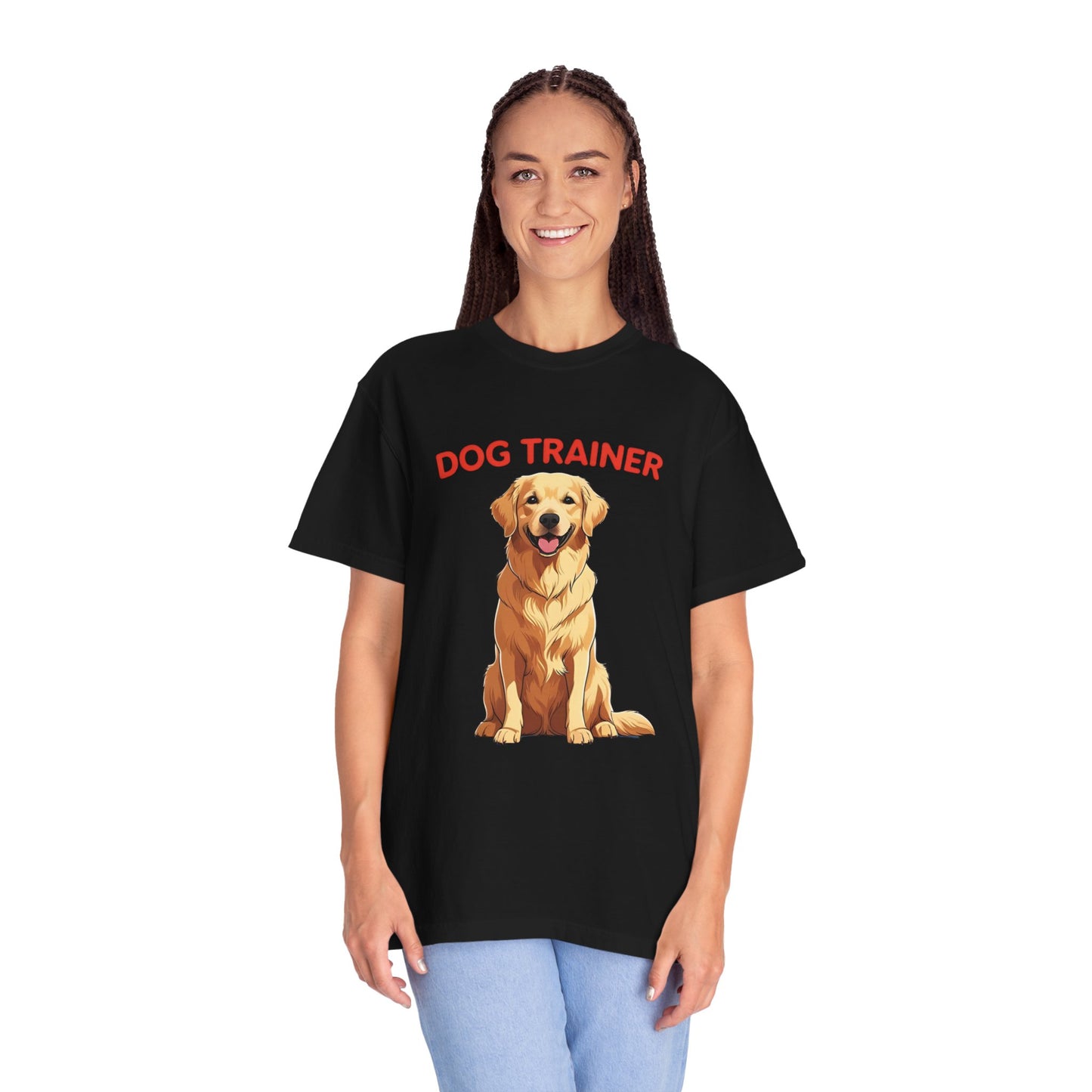 Dog Trainer Unisex Garment-Dyed T-Shirt | Perfect Gift for Dog Lovers, Pet Owners, Trainers, Birthdays, and Everyday Use