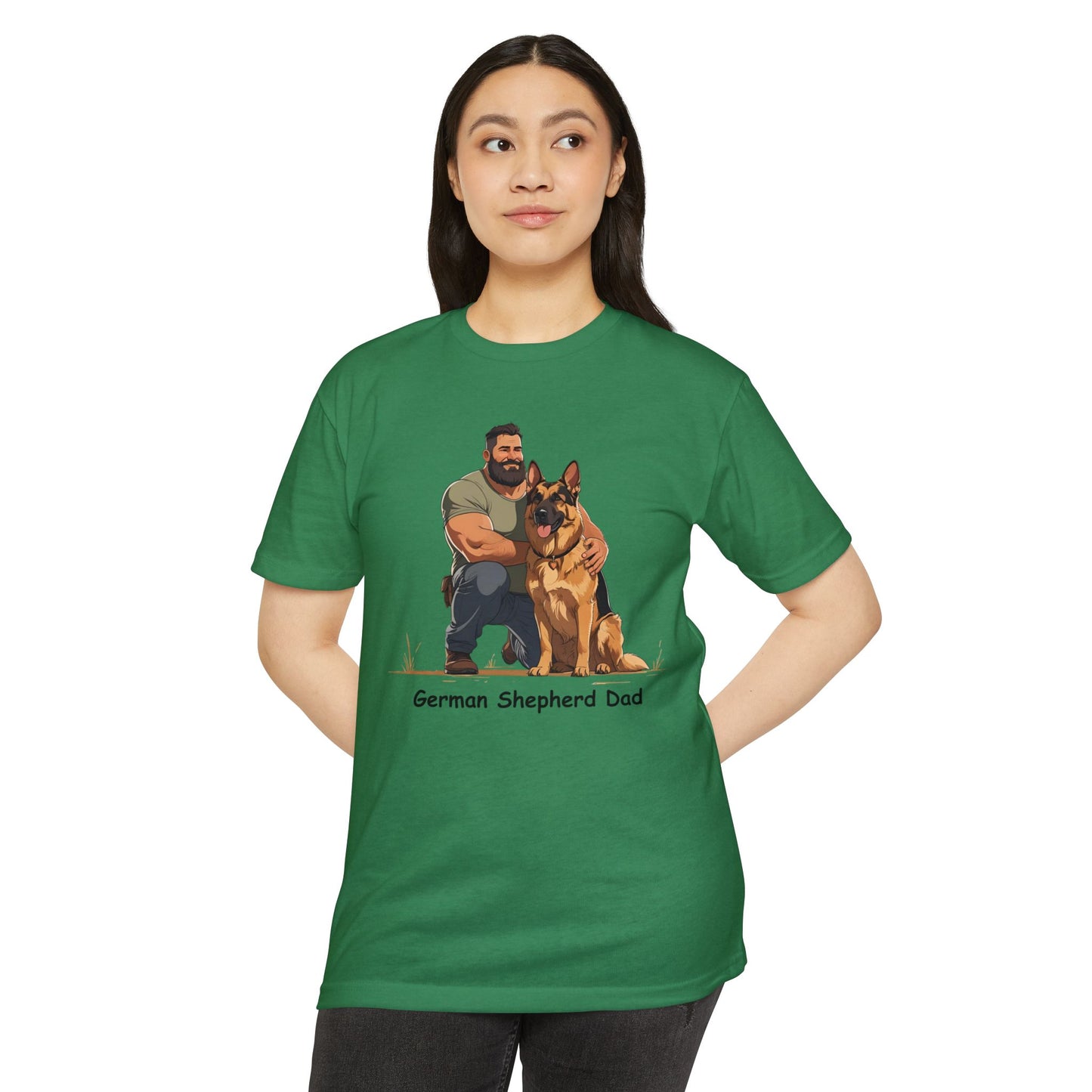 German Shepherd Dad Unisex T-Shirt, Dog Lover Shirt, Pet Owner Gift, Father's Day Tee, Animal Rescue Support