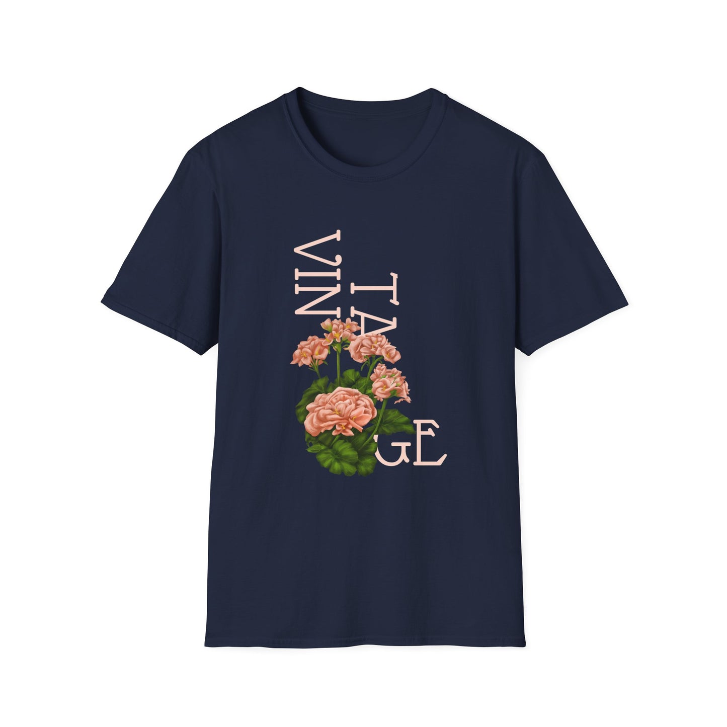 Vintage Floral Graphic Tee, Retro Flower Shirt, Unisex Casual T-Shirt, Gift for Plant Lovers, Summer Fashion