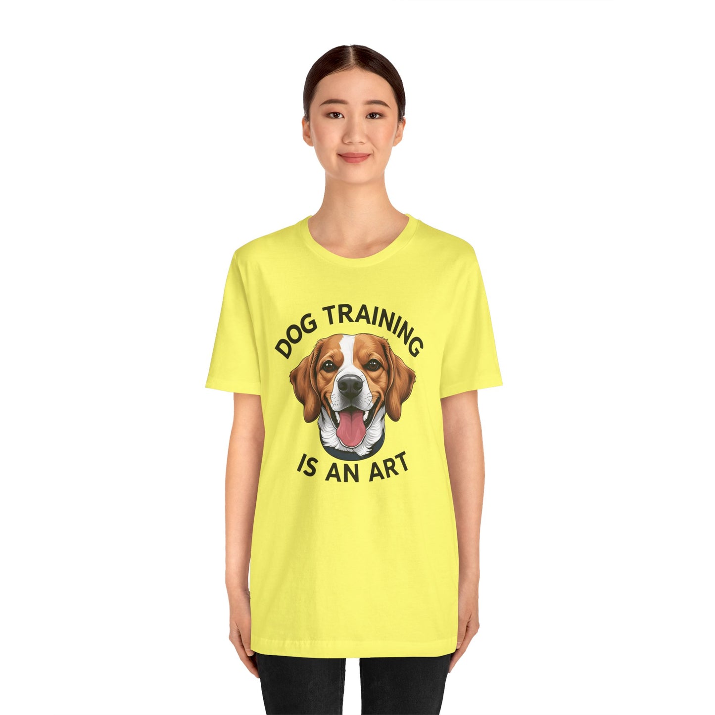 Dog Training is An Art Tee - Unisex Jersey Short Sleeve, Gift for Dog Lovers, Training T-Shirt, Dog Owner Apparel, Cute Canine Shirt