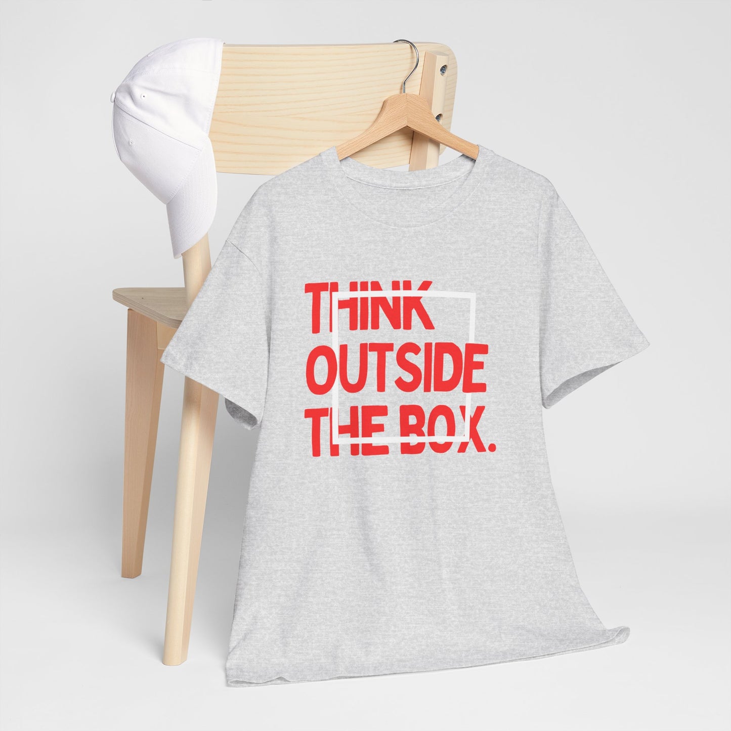 Creative Thinking Unisex Cotton Tee - Thin Out of Box, Inspirational Shirt, Motivational Gifts, Trendy Top for All Occasions, Perfect for Dreamers