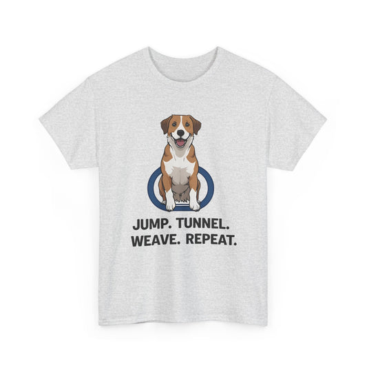 Dog Agility Unisex Heavy Cotton Tee, Pet Lover Gift, Dog Training Shirt, Funny Dog Tee, Gift for Dog Owners