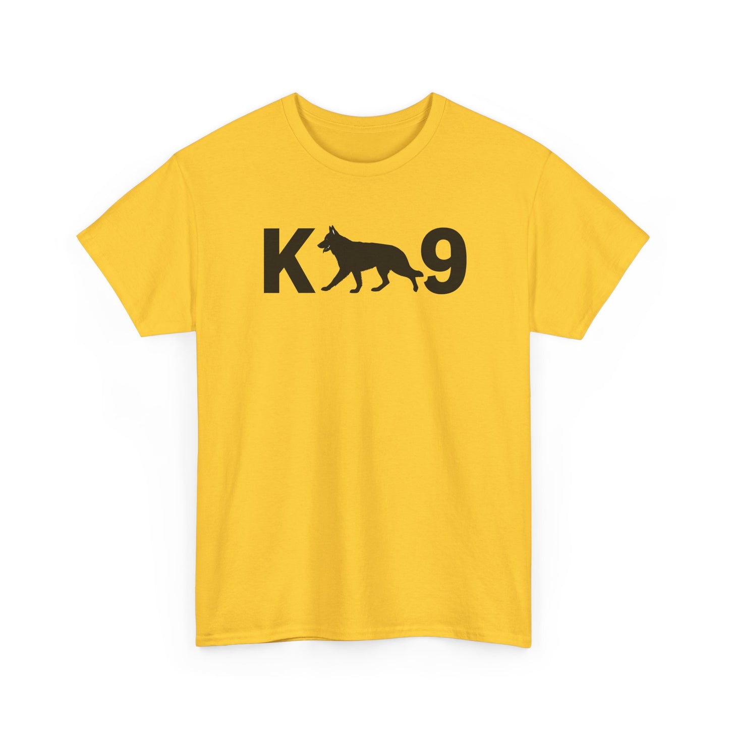 Black German Shepherd K9 Unisex Heavy Cotton Tee - Perfect for Dog Lovers, Pet Owners