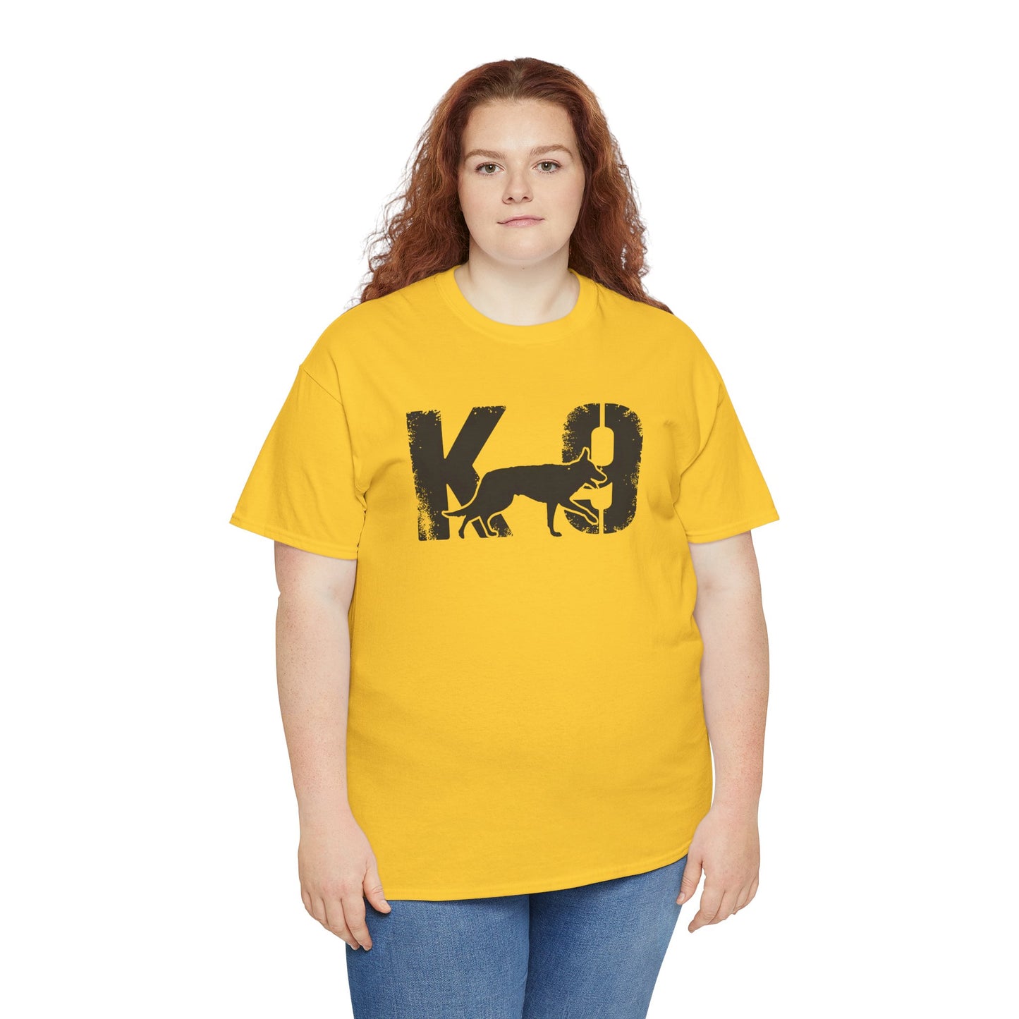 K-9 Dog Lover's Unisex Heavy Cotton Tee | T-Shirt for K-9 Handler | Dog Between K and 9 Design