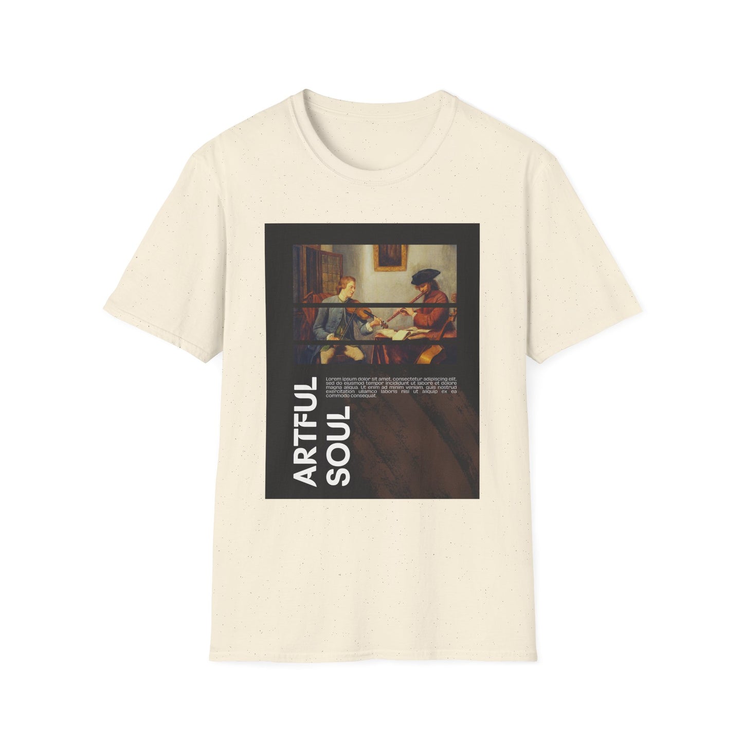 Artful Soul Unisex Softstyle T-Shirt, Artistic Tee, Gift for Art Lovers, Casual Wear, Creative Fashion, Art Enthusiast Shirt