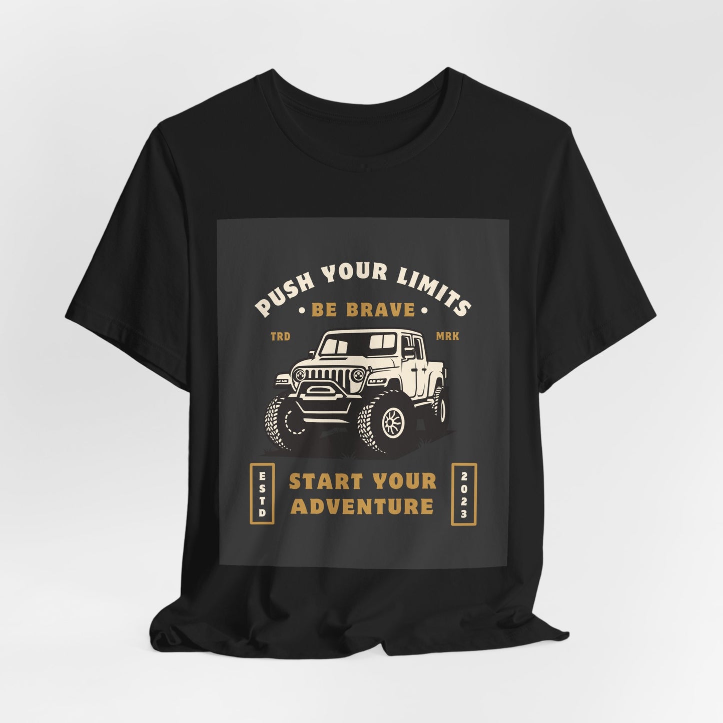 Push Your Limits Adventure-Inspiring Unisex Jersey Tee, Outdoor Shirt, Motivational T-Shirt, Gift for Adventurers, Hiking Apparel, Travel Tee