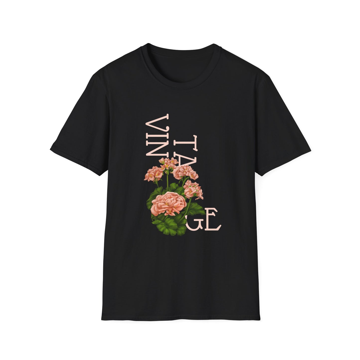 Vintage Floral Graphic Tee, Retro Flower Shirt, Unisex Casual T-Shirt, Gift for Plant Lovers, Summer Fashion