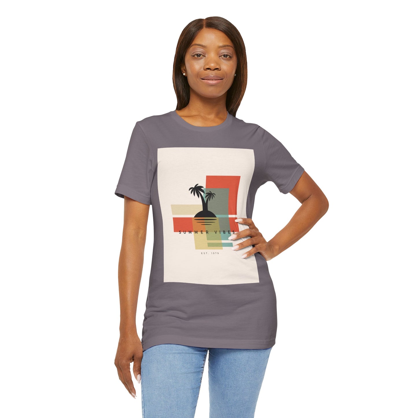Tropical Sunset Tee, Summer Vibes Shirt, Vacation Outfit, Unisex Graphic Tee, Gift for Beach Lovers, Casual Wear