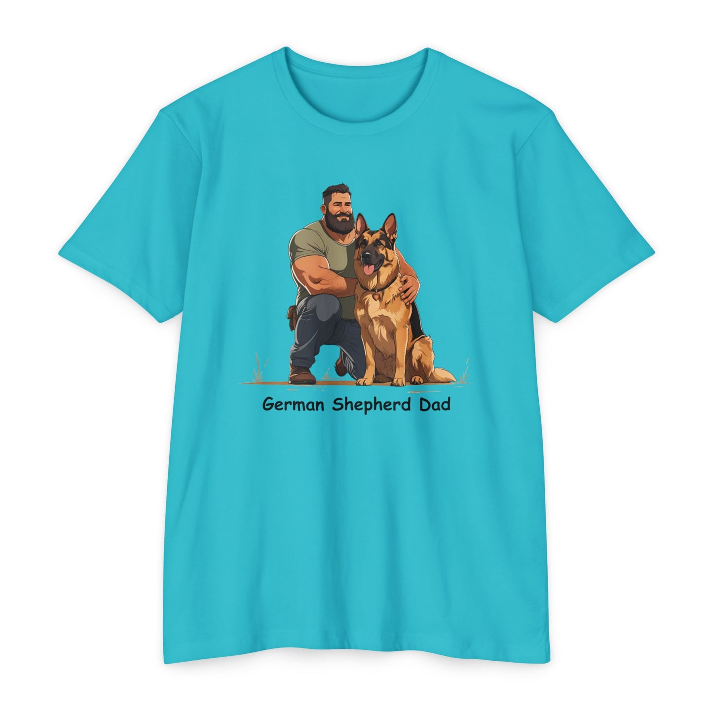 German Shepherd Dad Unisex T-Shirt, Dog Lover Shirt, Pet Owner Gift, Father's Day Tee, Animal Rescue Support
