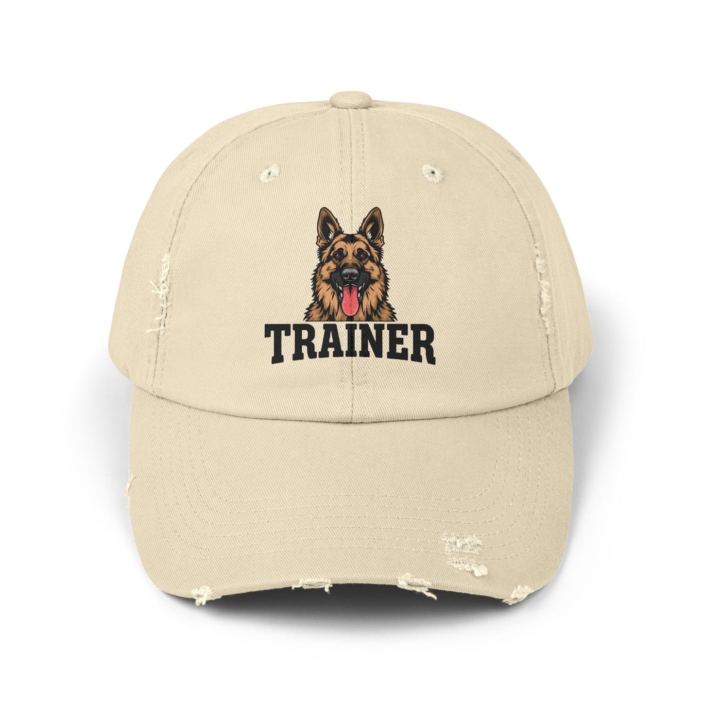 Unisex German Shepherd Trainer Cap, Distressed Hat for Dog Lovers, Perfect Gift for Trainers
