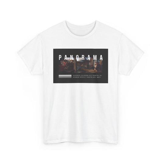 Panorama Unisex Heavy Cotton Tee | Comfortable Everyday Wear, Graphic Tee, Casual Style, Gift for Him/Her, Summer Vibes