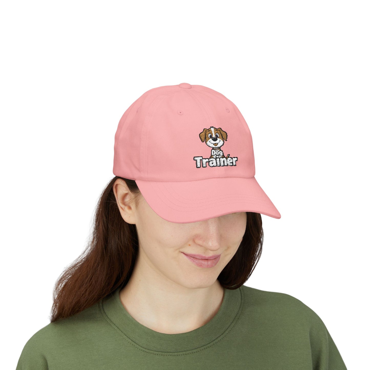 Embroidered Dog Trainer Classic Dad Cap Featuring a Cute Funny Dog | Dog-themed Accessories