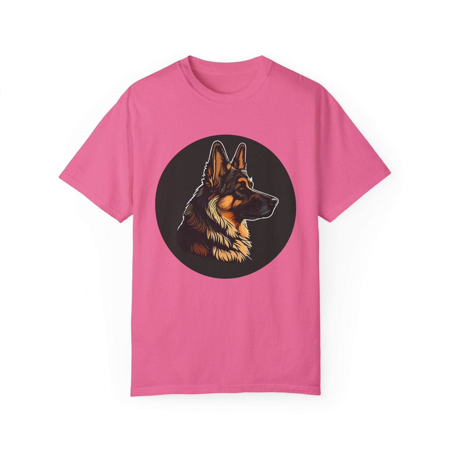 Unisex T-Shirt With Close Up Graphic of German Shepherd | Casual Pet Apparel