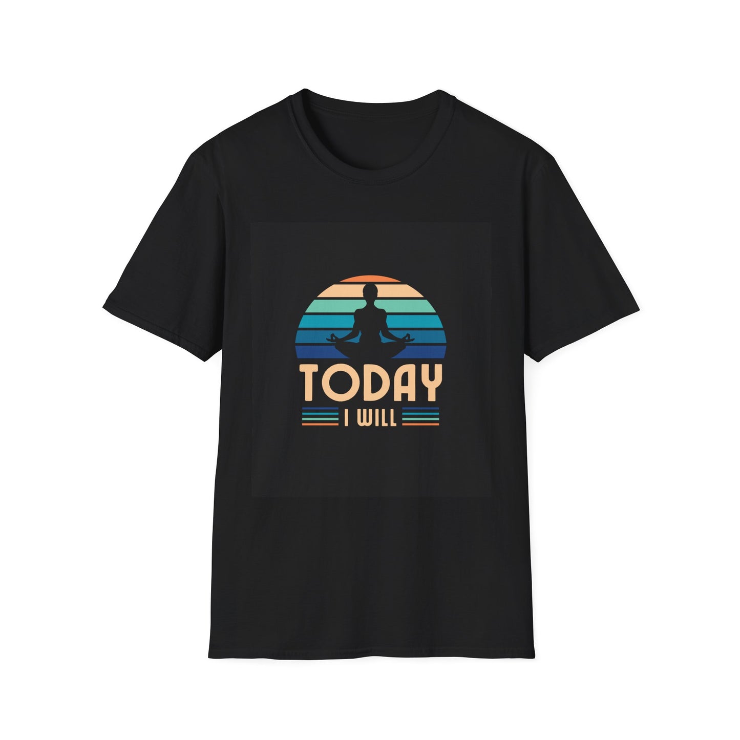 Mindfulness Motivation Unisex T-Shirt, Positive Quote Today I Will Shirt, Inspirational Graphic Tee, Yoga Apparel, Gift for Meditation Lovers
