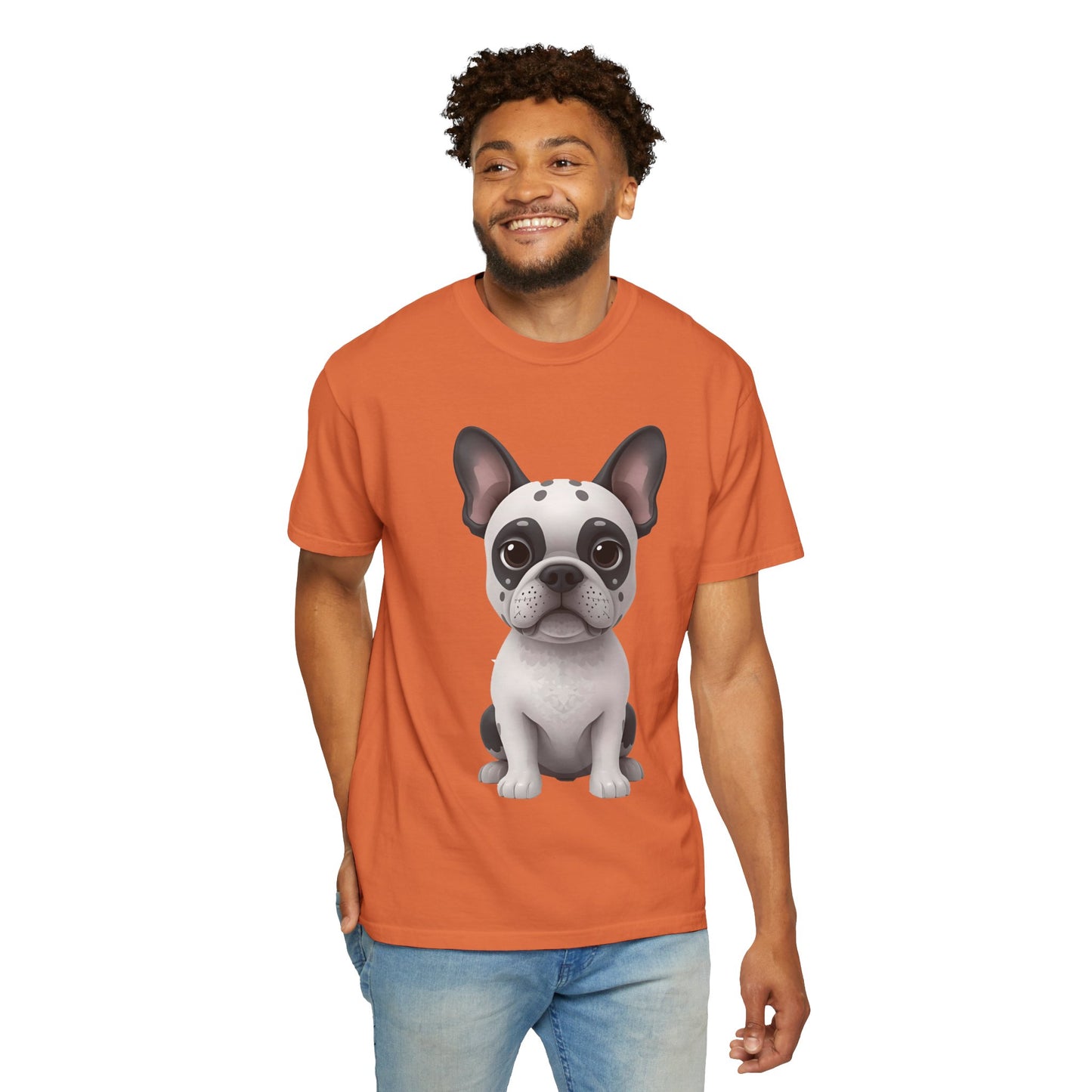 Cute 3D Design French Bulldog Unisex T-shirt, Animal Lover Gift