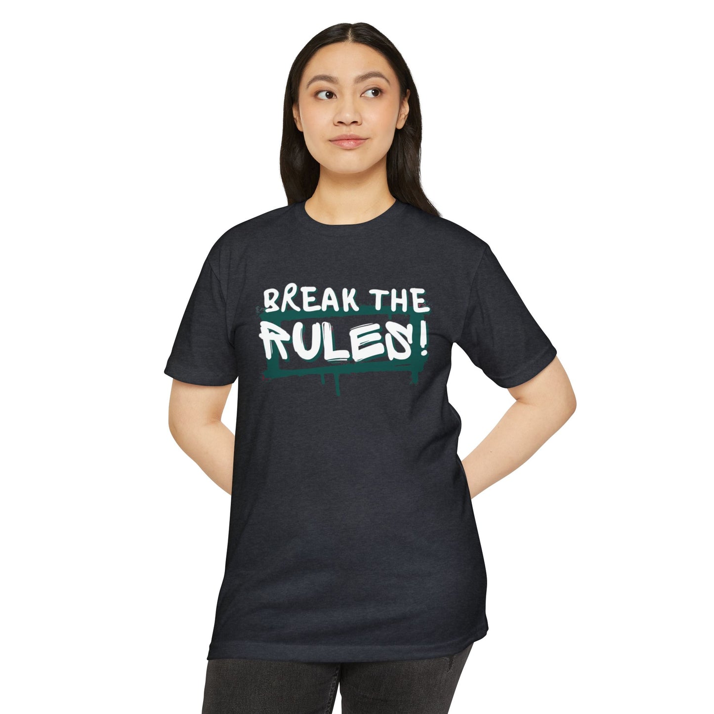 Break the Rules Graphic Tee, Unisex T-Shirt for Trendsetters, Casual Everyday Wear, Gift for Teens, Fun Statement Shirt