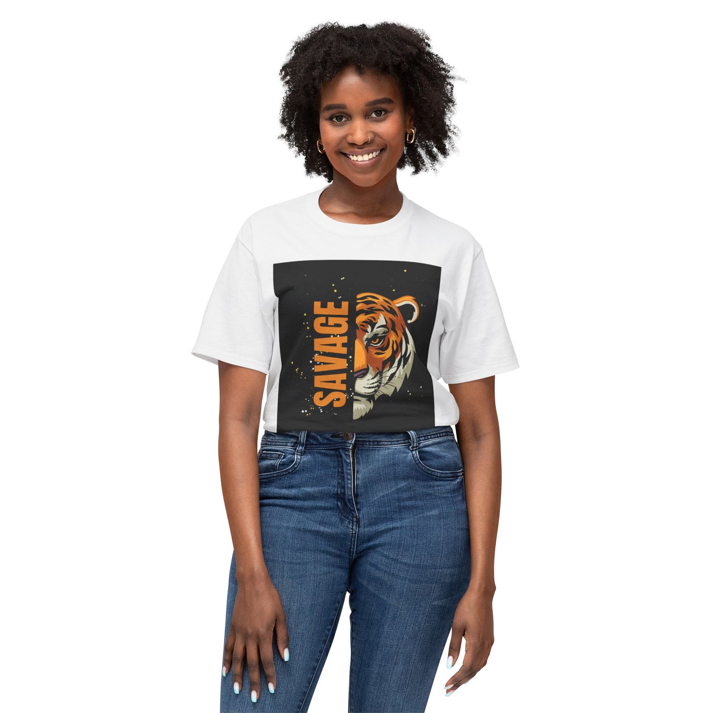 Savage Tiger Unisex T-Shirt, Graphic Tee, Animal Lover Shirt, Trendy Fashion, Gift for Him/Her, Wild Style Clothing