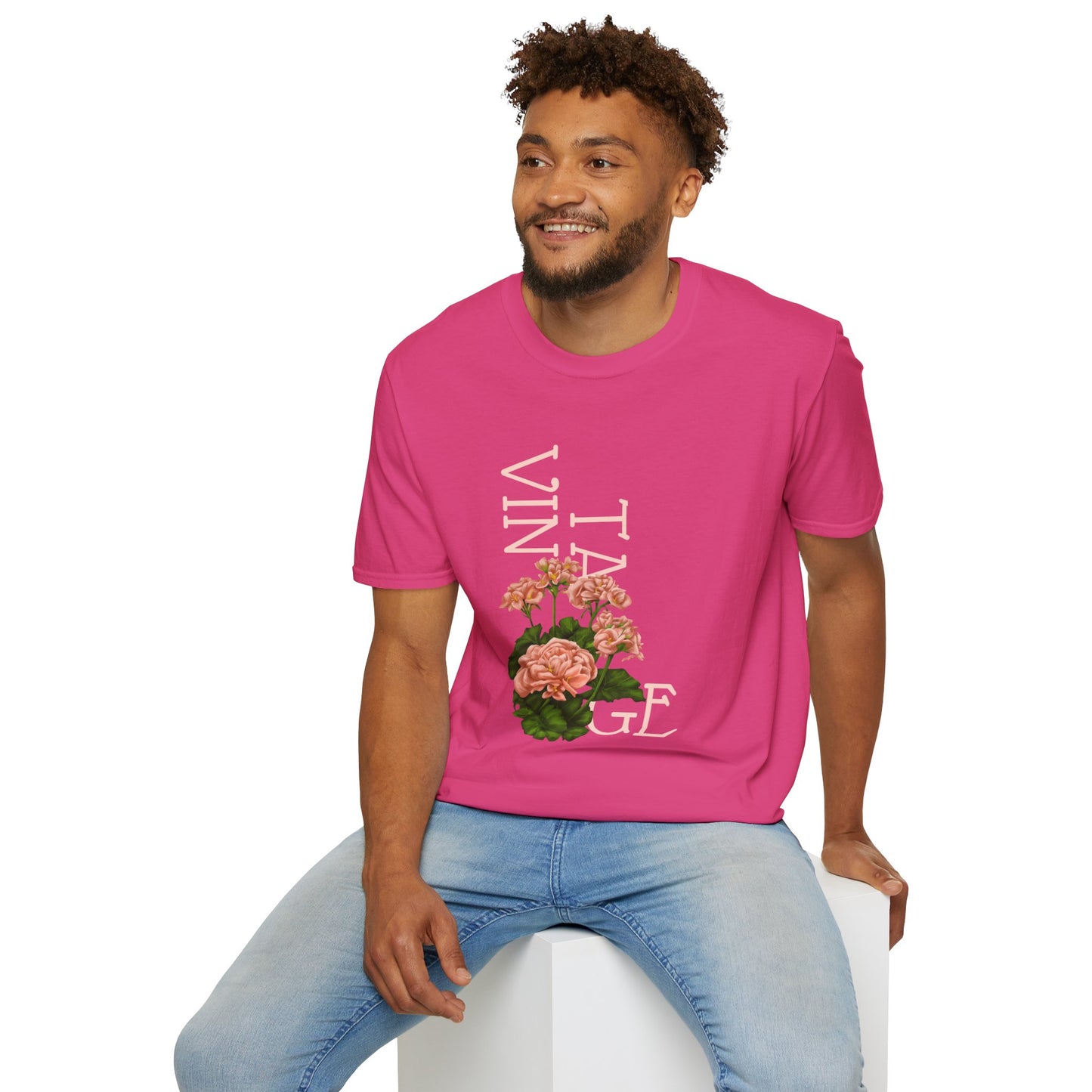 Vintage Floral Graphic Tee, Retro Flower Shirt, Unisex Casual T-Shirt, Gift for Plant Lovers, Summer Fashion