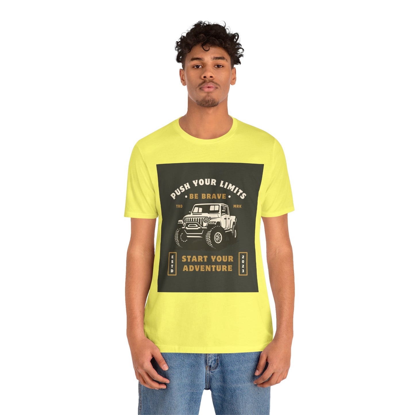 Push Your Limits Adventure-Inspiring Unisex Jersey Tee, Outdoor Shirt, Motivational T-Shirt, Gift for Adventurers, Hiking Apparel, Travel Tee