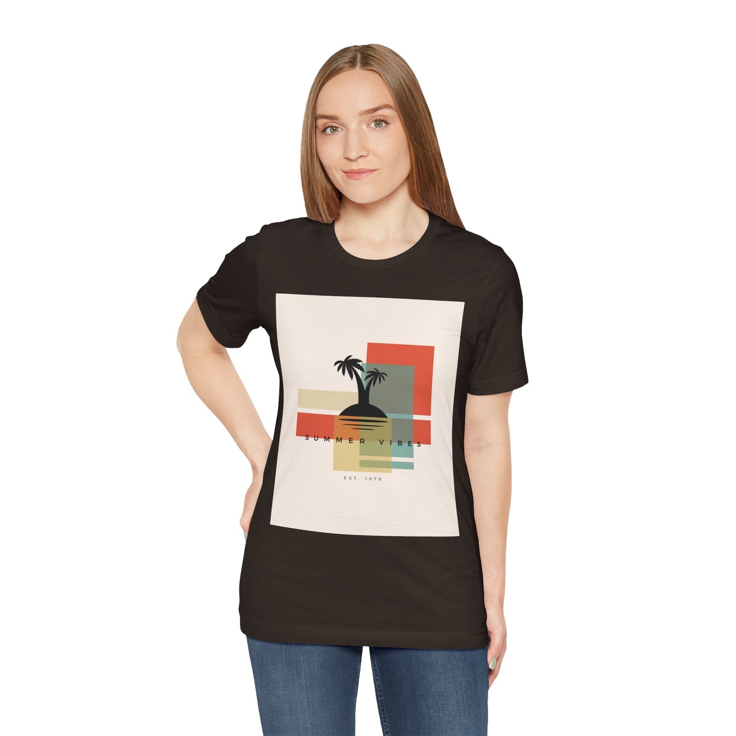 Tropical Sunset Tee, Summer Vibes Shirt, Vacation Outfit, Unisex Graphic Tee, Gift for Beach Lovers, Casual Wear