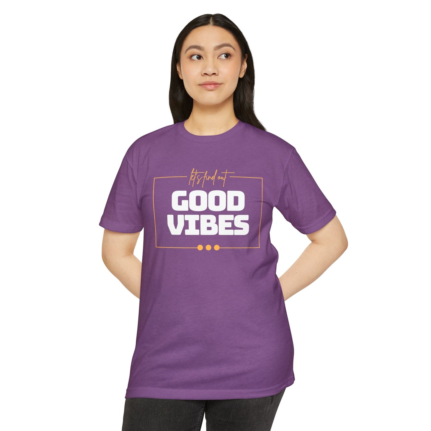 Good Vibes Unisex CVC Jersey T-shirt, Casual Tee, Positive Messaging Shirt, Everyday Wear, Gift for Friends
