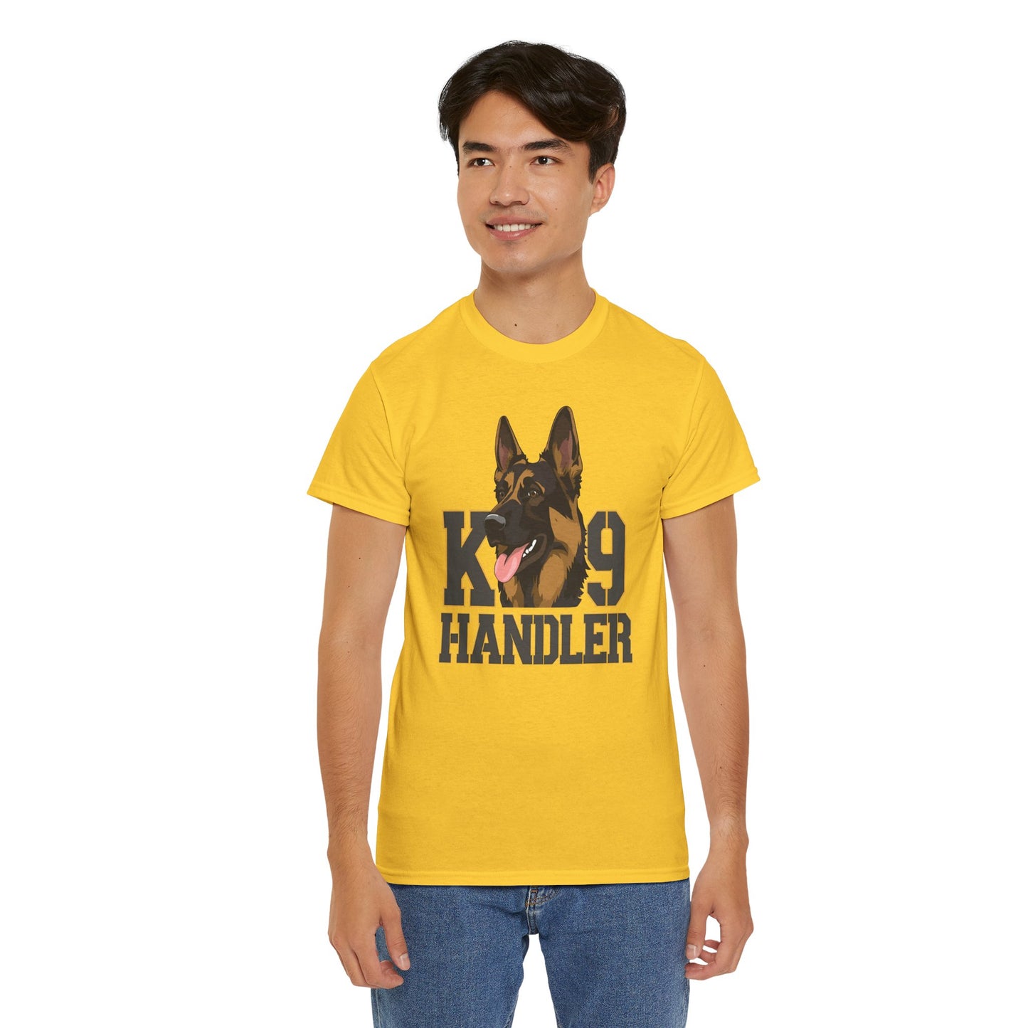 German Shepherd K9 Handler Tee, Perfect for Dog Lovers, Gift for Pet Owners, Unisex Cotton T-Shirt