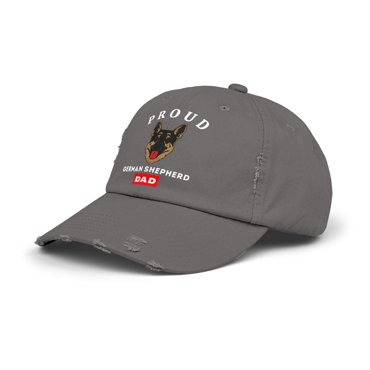 Proud German Shepherd Dad Distressed Cap - Unisex Pet Lover Hat