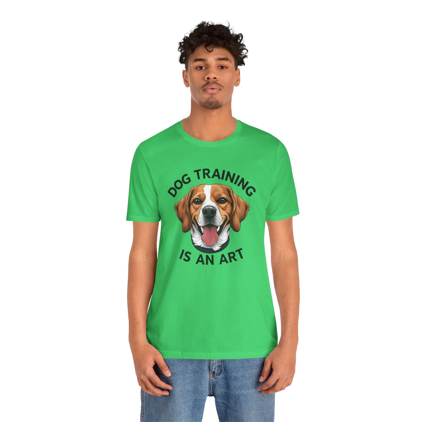 Dog Training is An Art Tee - Unisex Jersey Short Sleeve, Gift for Dog Lovers, Training T-Shirt, Dog Owner Apparel, Cute Canine Shirt