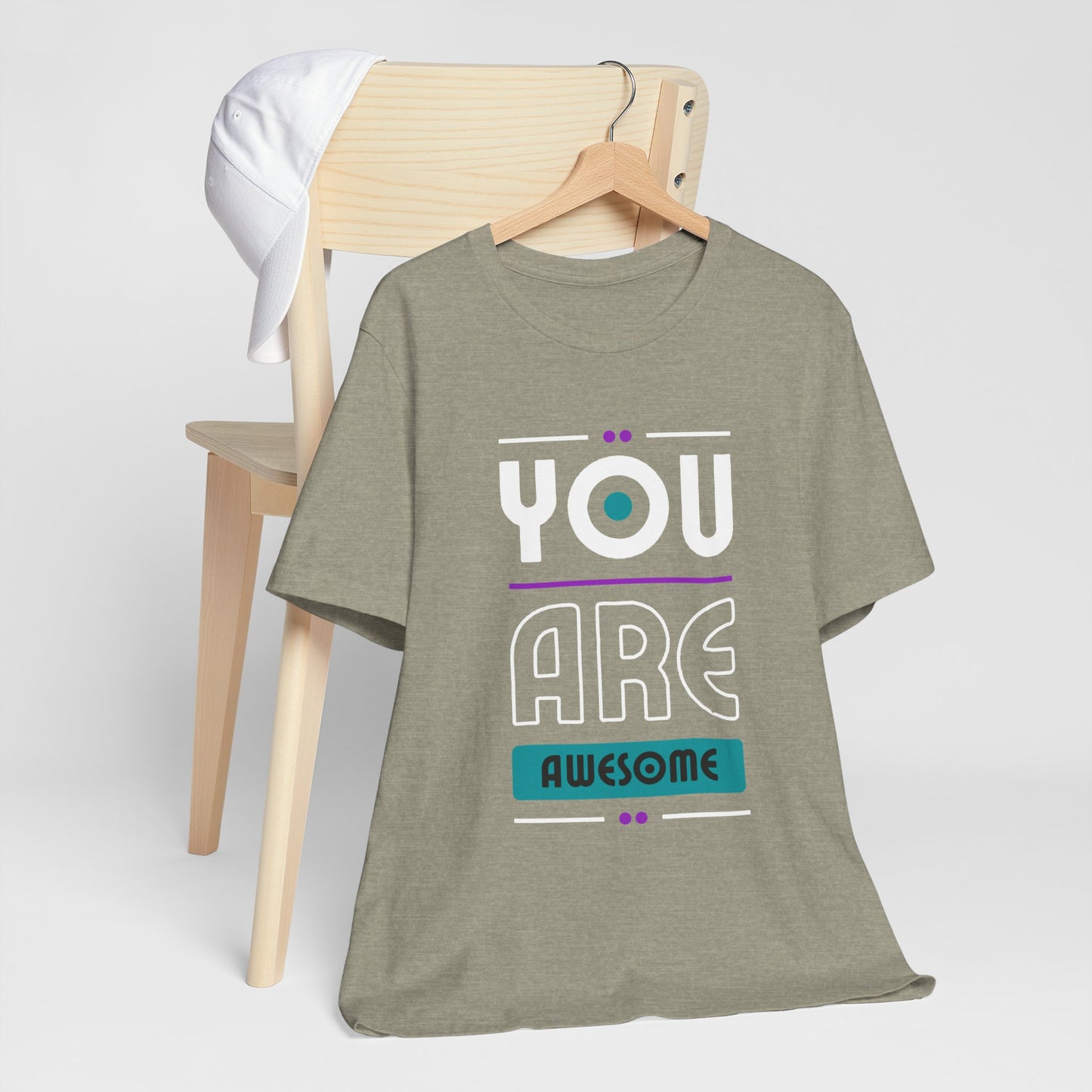 You Are Awesome Tee, Unisex Inspirational T-Shirt, Motivational Gift, Casual Wear, Birthday Gift, Summer Outfit
