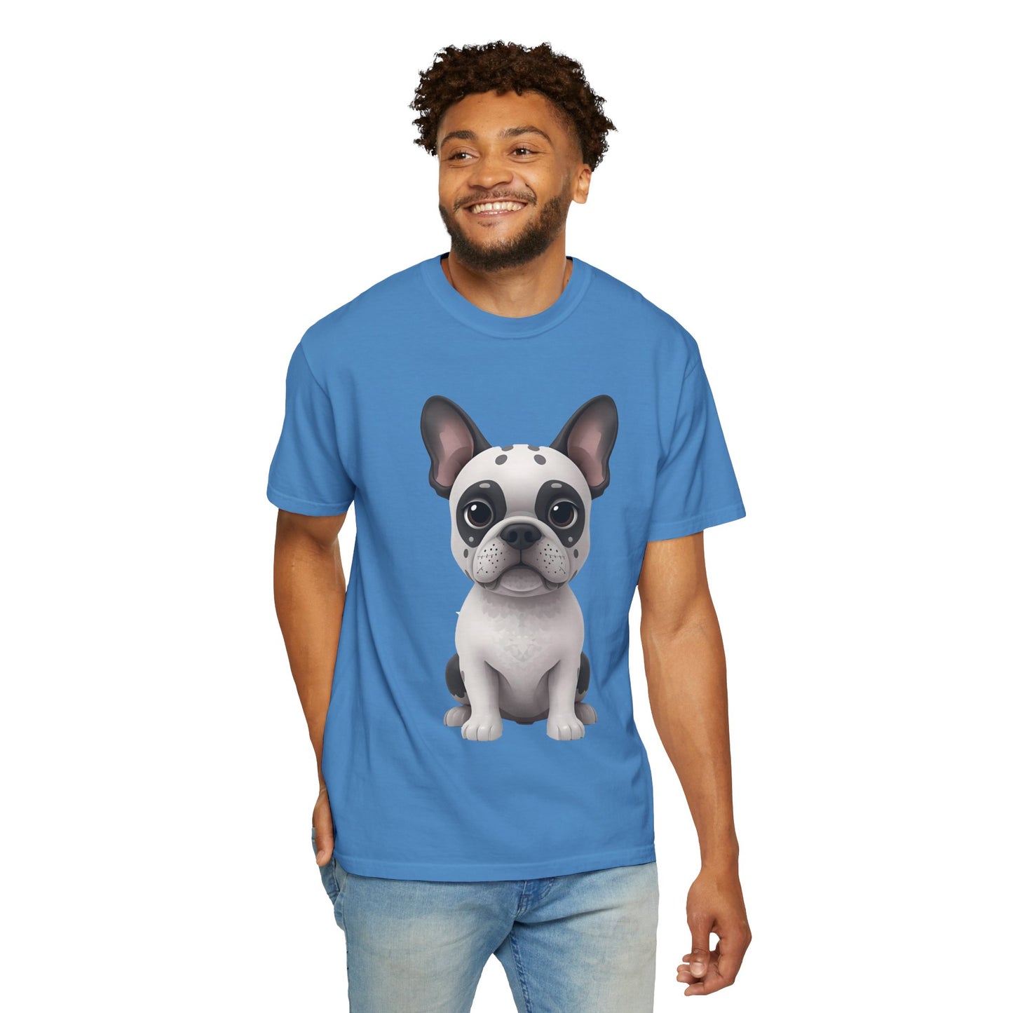 Cute 3D Design French Bulldog Unisex T-shirt, Animal Lover Gift