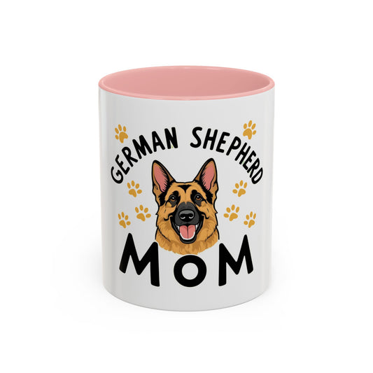 German Shepherd Mom Accent Coffee Mug | Dog Lover Gift | Pet Owner Cup | Cute Dog Mug | Unique Coffee Cup