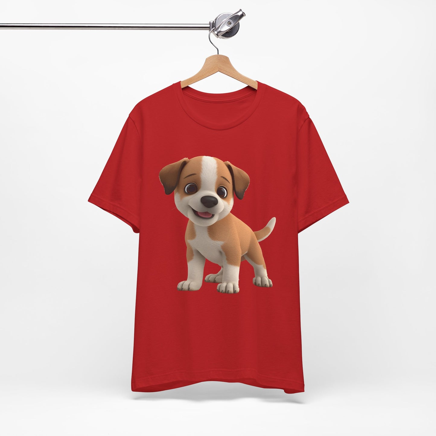Cute Dog 3D Graphic Tee, Fun Animal Shirt, Dog Lover Gift, Playful Fashion Statement