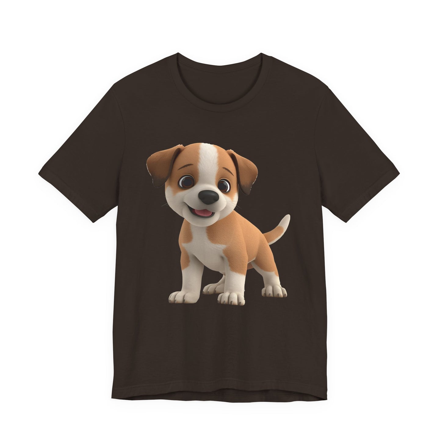 Cute Dog 3D Graphic Tee, Fun Animal Shirt, Dog Lover Gift, Playful Fashion Statement