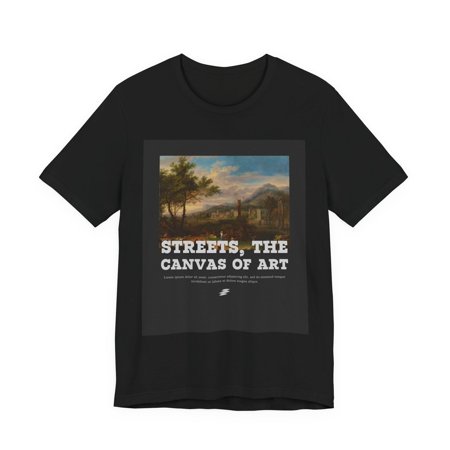 Artistic Graphic Tee - Streets, the Canvas of Art | Unisex Short Sleeve Shirt, Gift for Artists, Art Lovers, Casual Wear, Unique Gifts