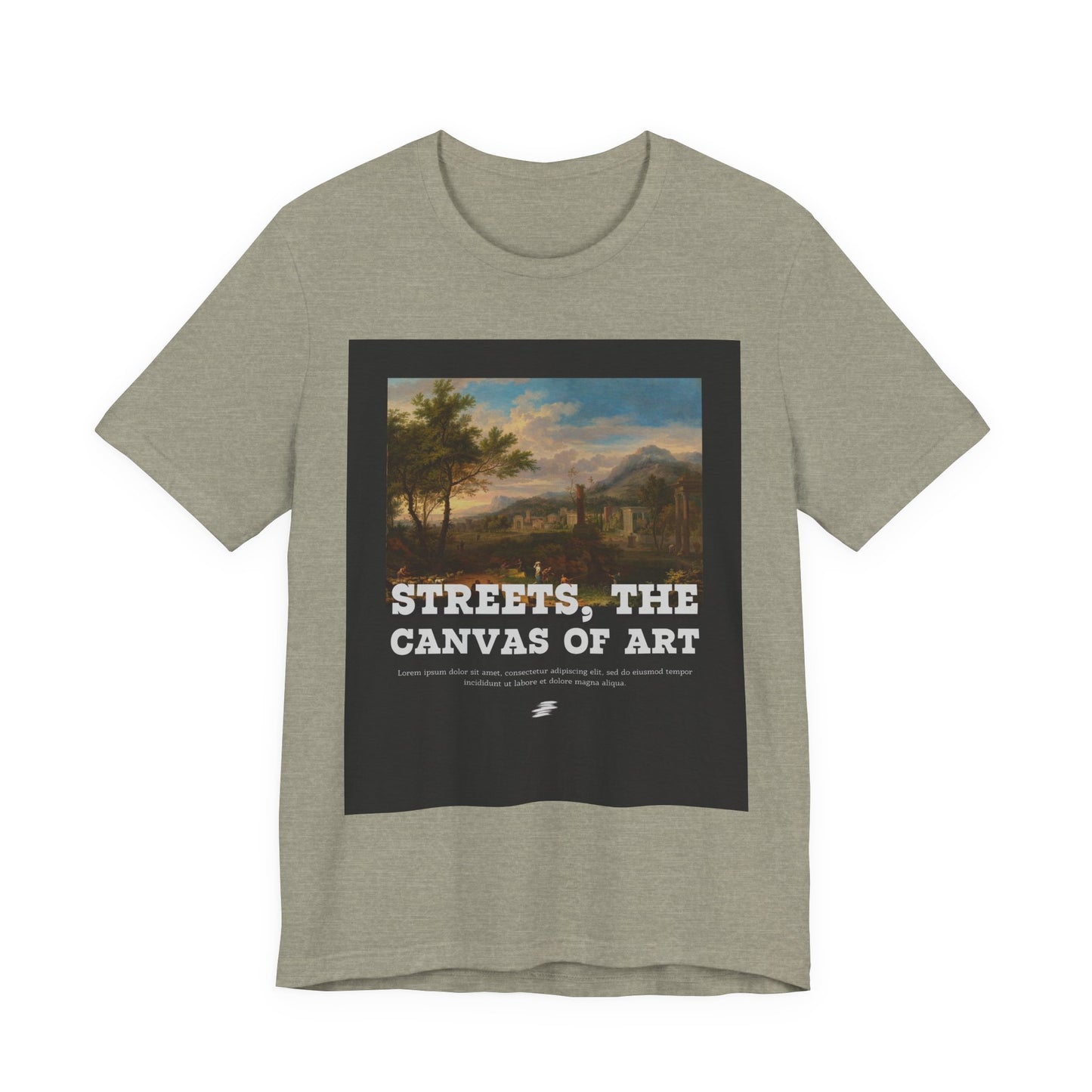 Artistic Graphic Tee - Streets, the Canvas of Art | Unisex Short Sleeve Shirt, Gift for Artists, Art Lovers, Casual Wear, Unique Gifts