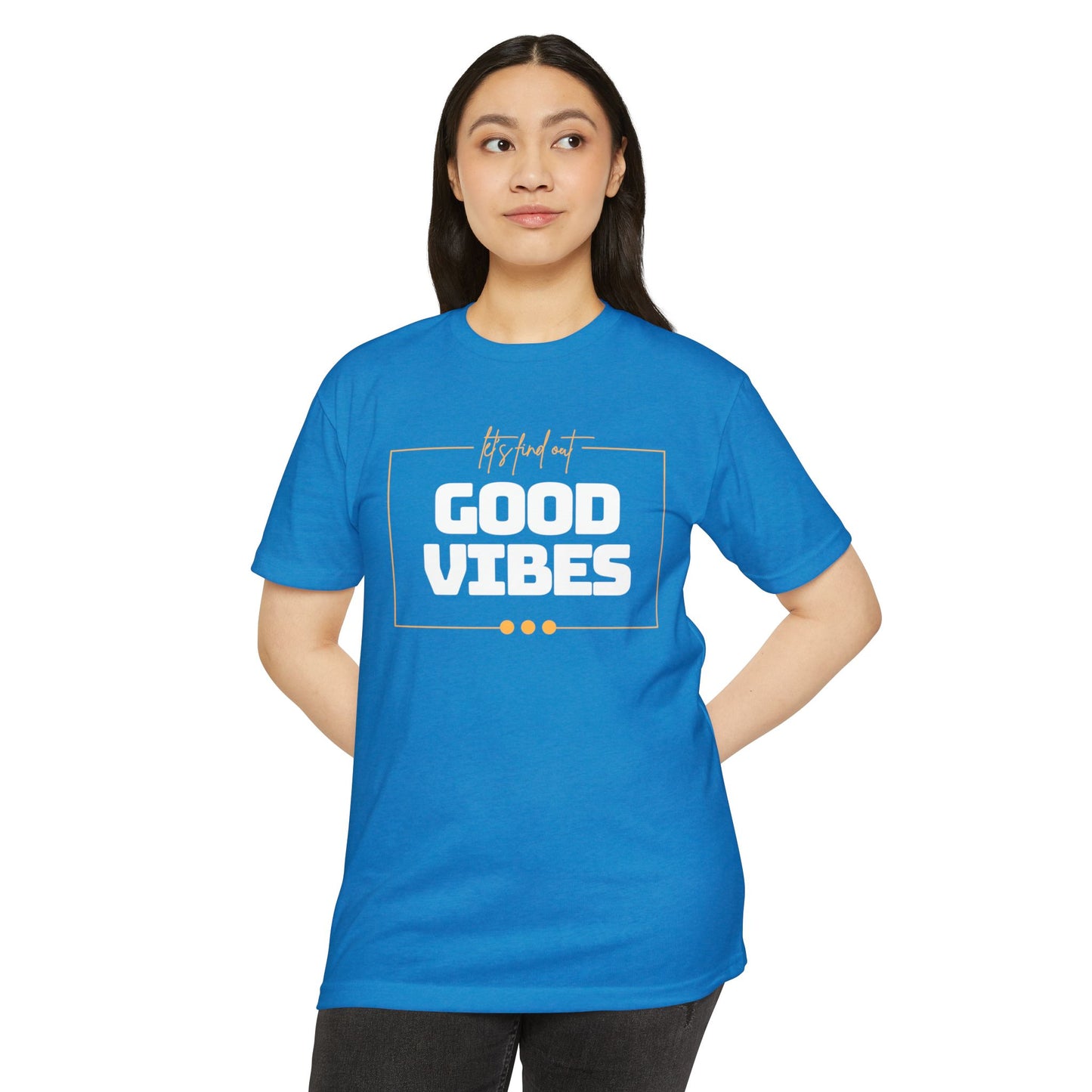 Good Vibes Unisex CVC Jersey T-shirt, Casual Tee, Positive Messaging Shirt, Everyday Wear, Gift for Friends